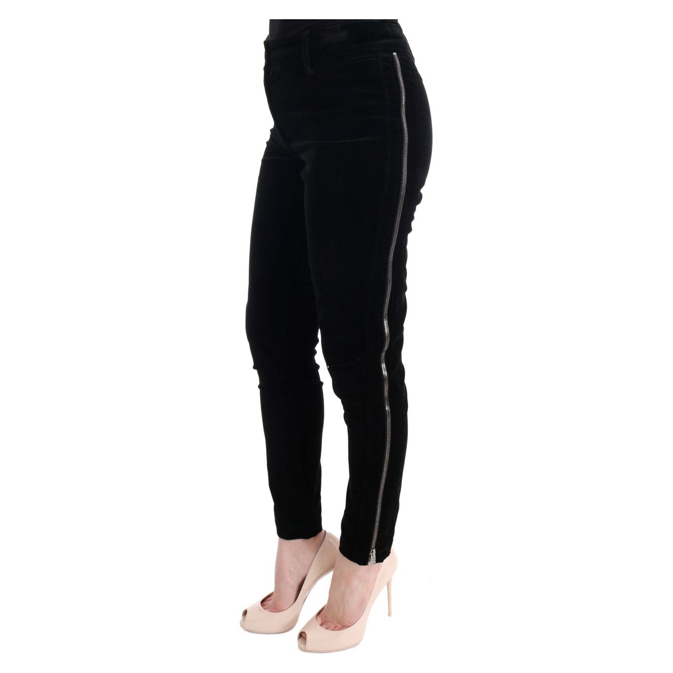 Chic Black Slim Fit Cropped Pants