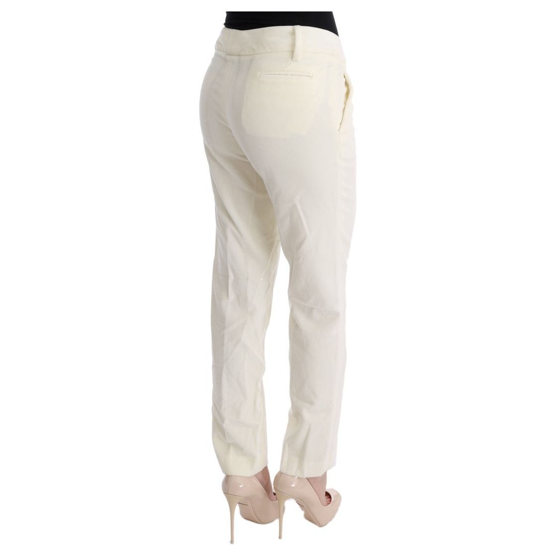 Chic White Regular Fit Pants