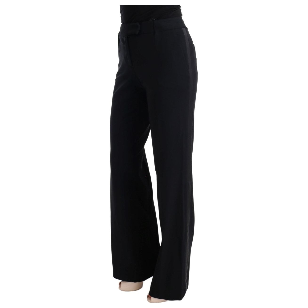 Chic Black Bootcut Formal Pants