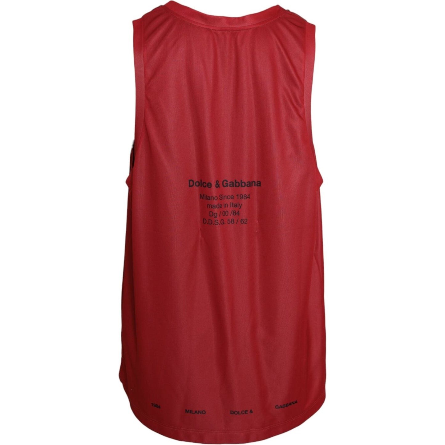 Red Leopard Print Sleeveless Men Tank T-shirt