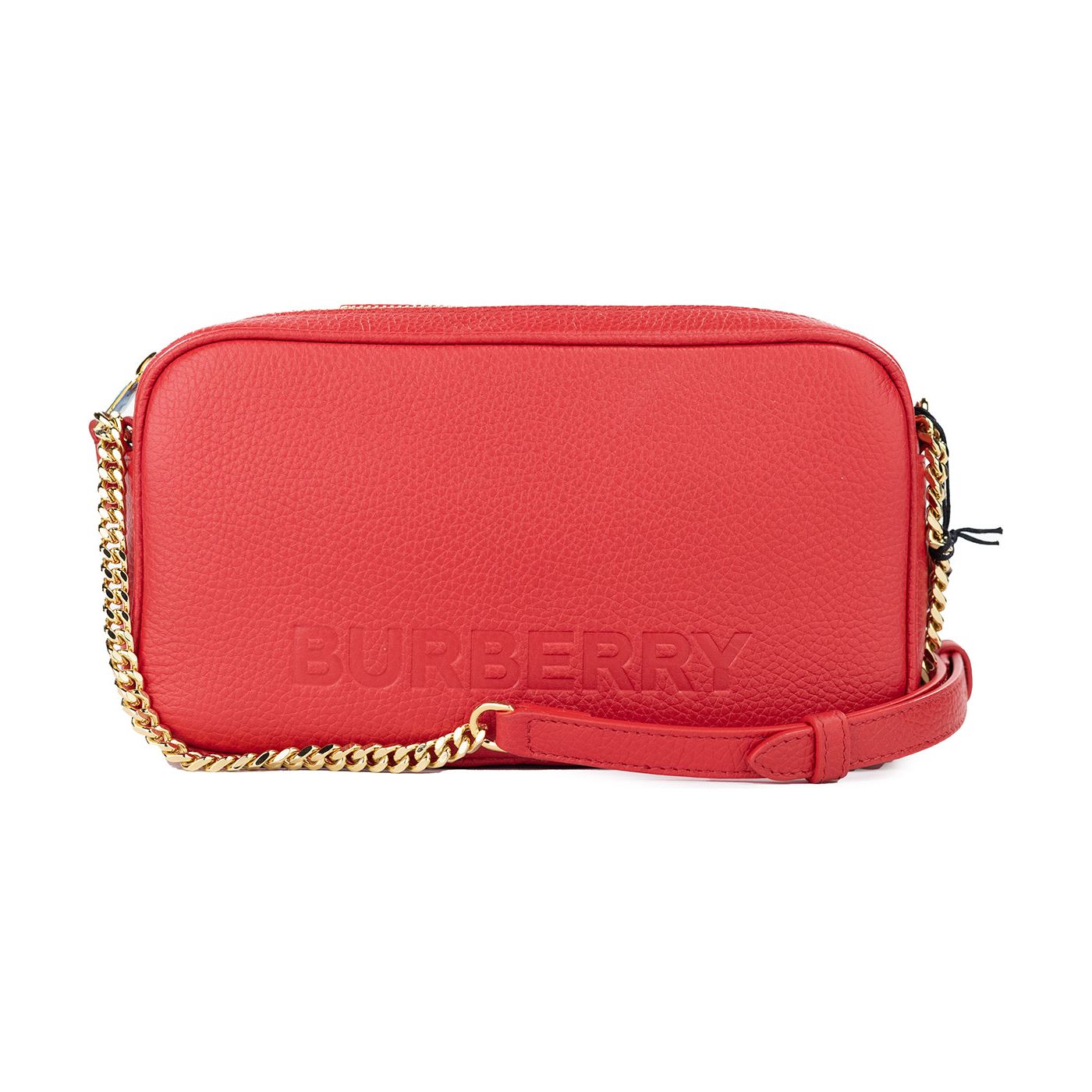 Burberry Small Red Pebbled Leather Elongated Camera Crossbody Bag Purse small-red-pebbled-leather-elongated-camera-crossbody-bag-purse