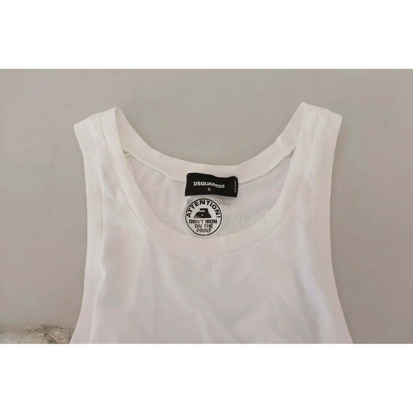 White Cotton Linen Sleeveless Tank T-shirt