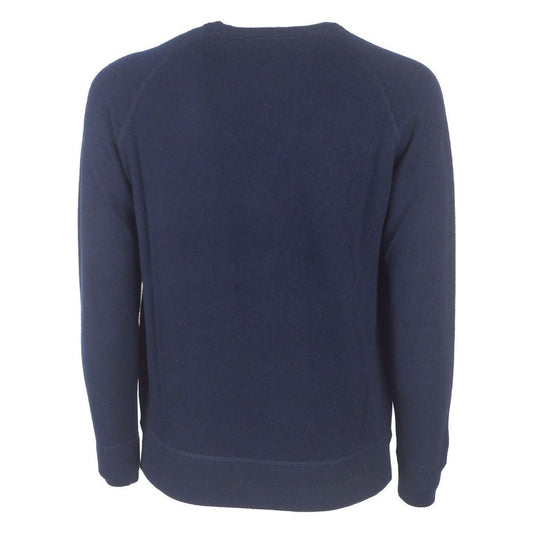 Elegant Dark Blue Cashmere Sweater Emilio Romanelli