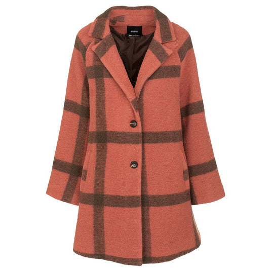 Chic Pink Wool-Blend Imperfect Coat Imperfect