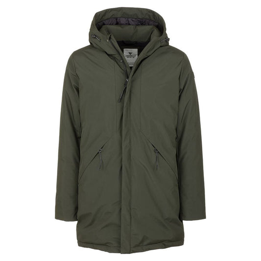 Chic Green Technical Fabric Jacket Fred Mello