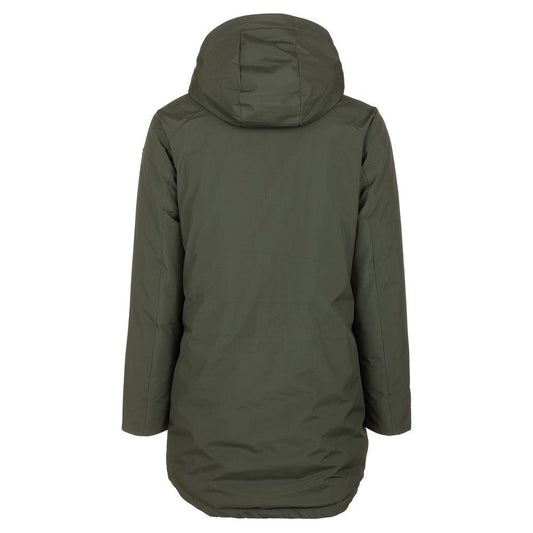 Chic Green Technical Fabric Jacket