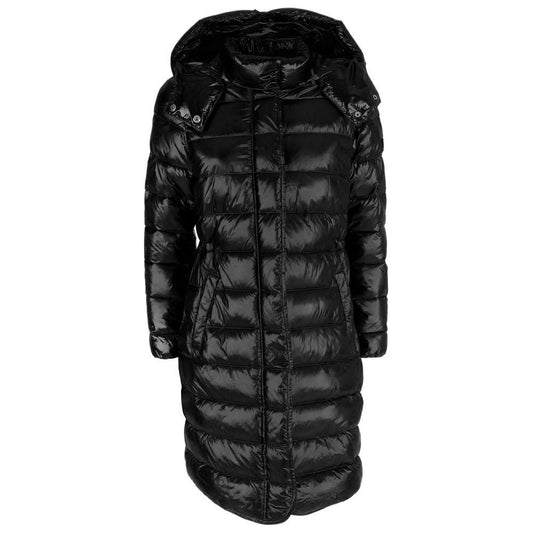 Chic Long Down Jacket with Hood for Women