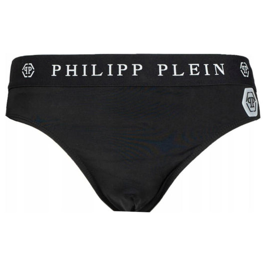 Sleek Nylon Swim Briefs with Iconic Logo Detail