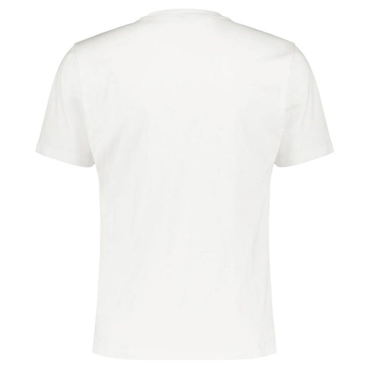 Elevated Casual White Crewneck Cotton Tee