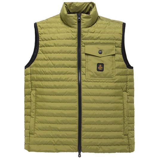 Versatile Green Down Vest for Men