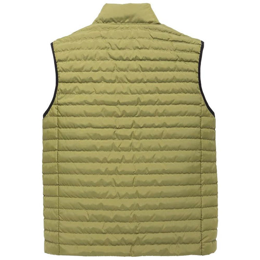 Versatile Green Down Vest for Men