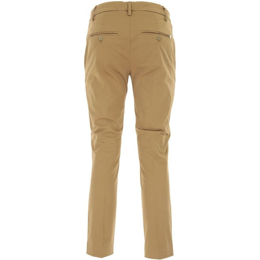 Brown Cotton Jeans & Pant