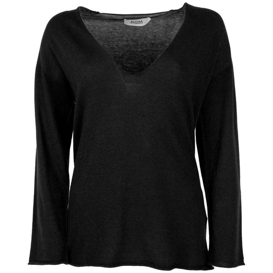 Black Cotton Sweater Alpha Studio