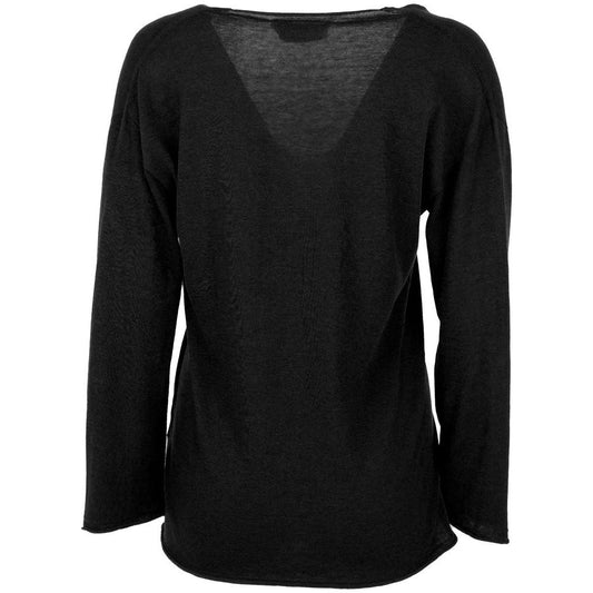 Black Cotton Sweater Alpha Studio