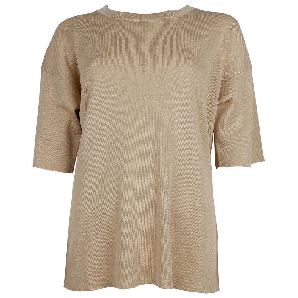 Beige Viscose Sweater