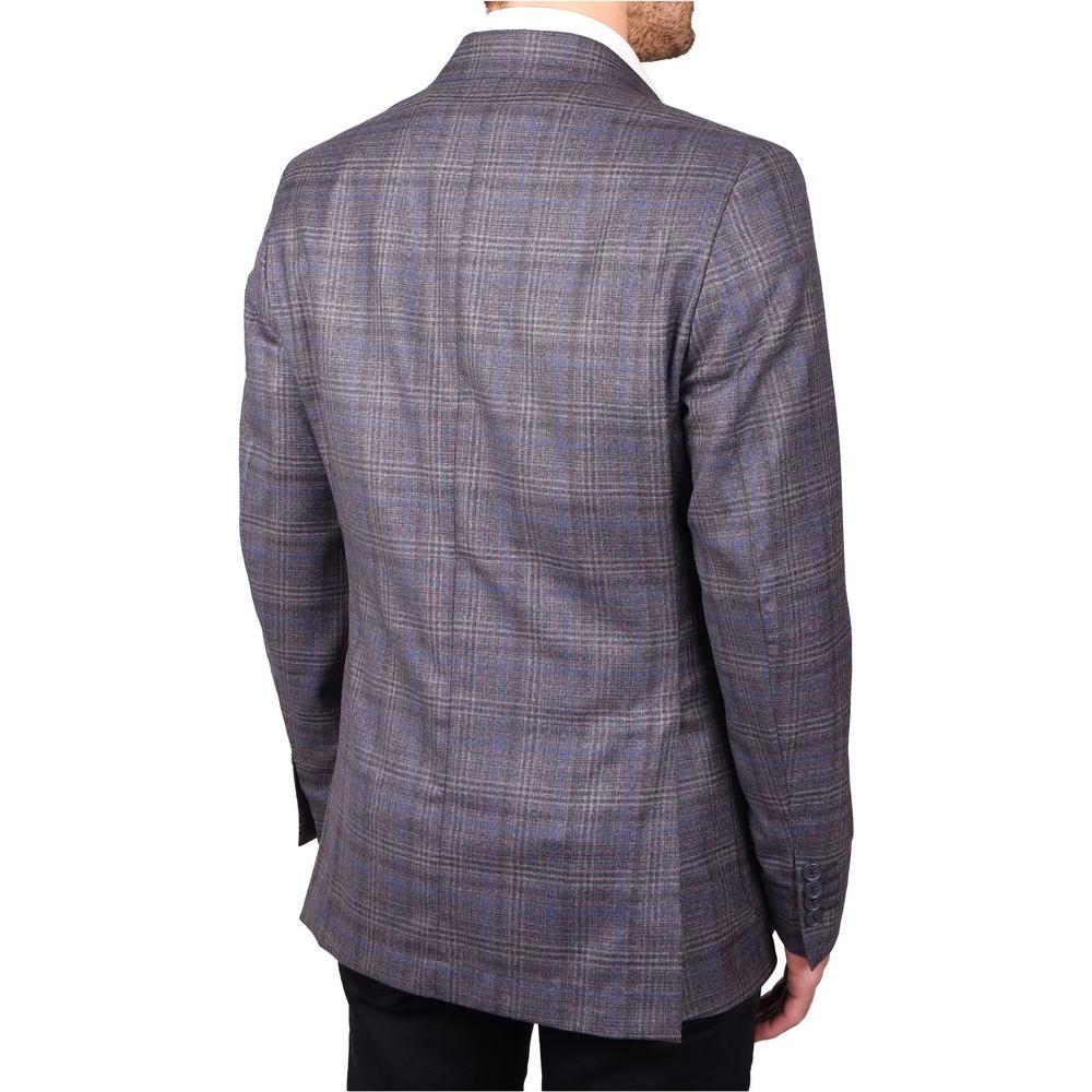 Brown Wool Vergine Blazer