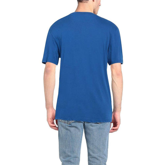 Ocean Blue Cotton Tee with Signature Chest Logo North Sails