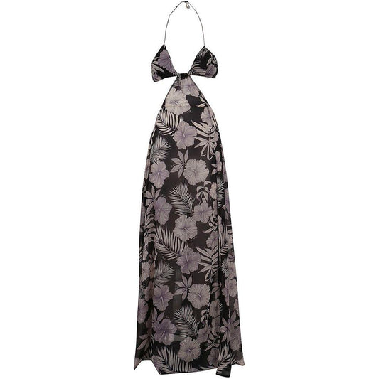 Floral Elegance Maxi Dress with Split Detail PINKO