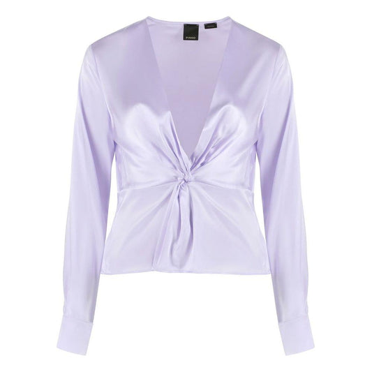 Lilac Silk Elegance Blouse