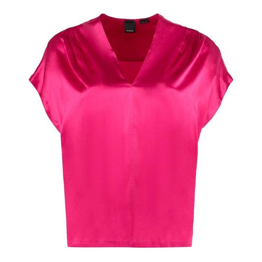 Elegant Fuchsia Silk Blend Blouse PINKO