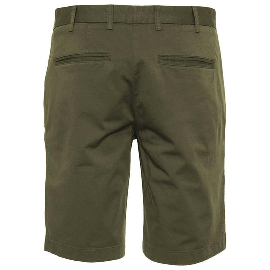 Elegant Beige Bermuda Shorts with Logo Patch Refrigiwear