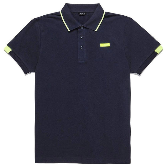 Elegant Cotton Polo Shirt with Contrast Accents