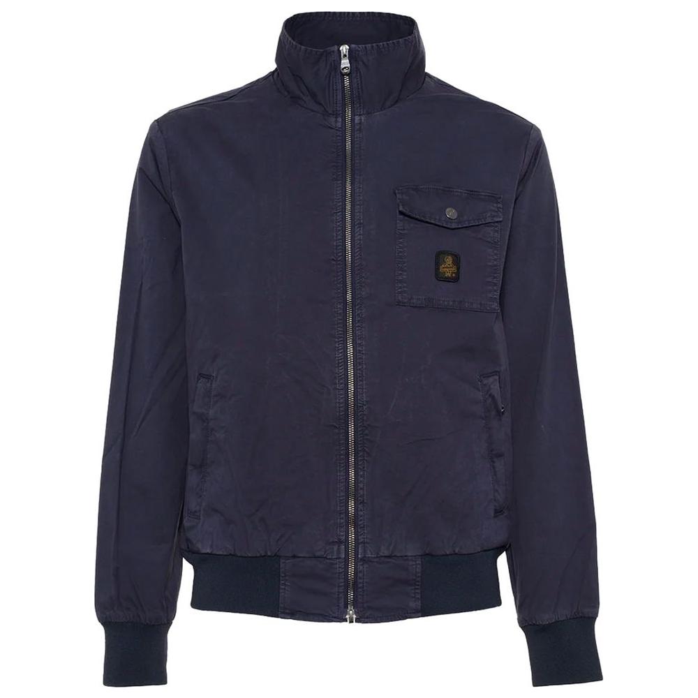 Versatile Blue Bomber Jacket for Men