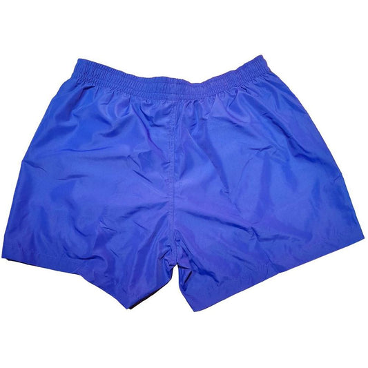 Chic Blue Striped Men's Swim Shorts