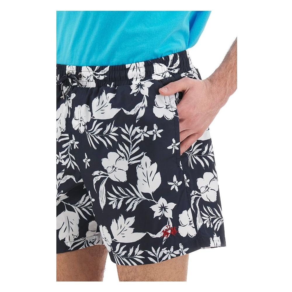 Exquisite Floral Men's Swim Boxers