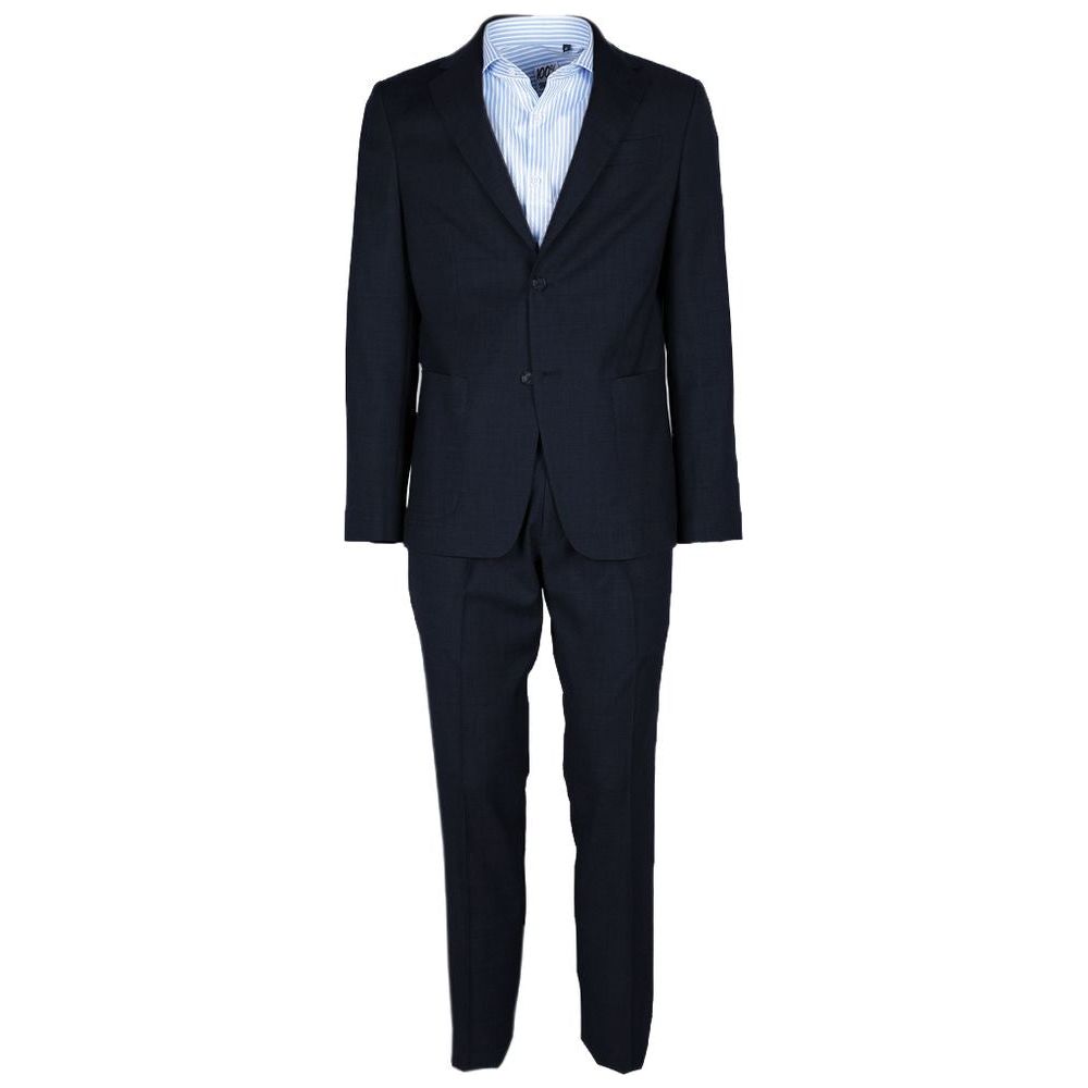 Blue Wool Vergine Suit