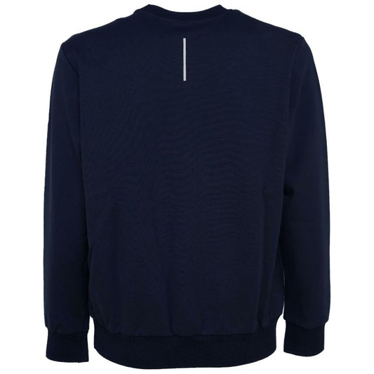 Sleek Navy Technical Fabric Crewneck People Of Shibuya