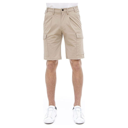 Beige Stretch Bermuda Cargo Shorts People Of Shibuya