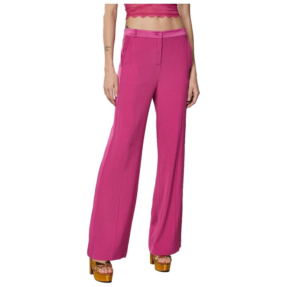 Elegant Fuchsia Palazzo Trousers