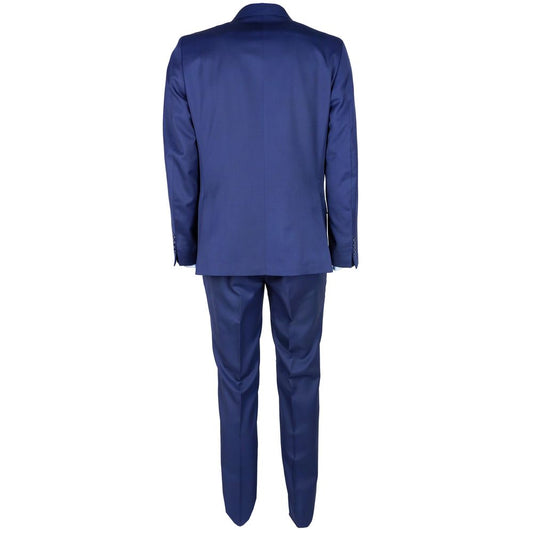 Elegant Woolen Men's Suit in Dapper Blue Made in Italy