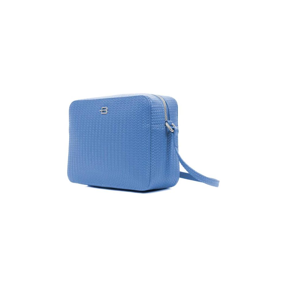 Chic Woven Motif Calfskin Camera Bag