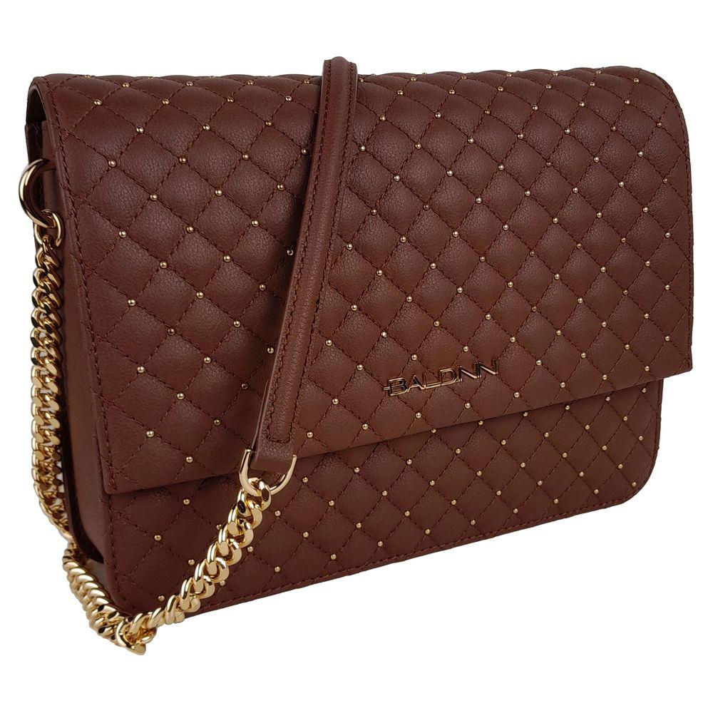 Chic Quilted Calfskin Shoulder Bag with Studs