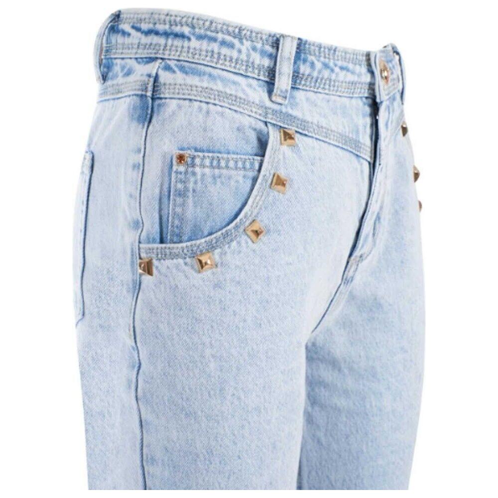 Chic High-Waisted Light Wash Denim