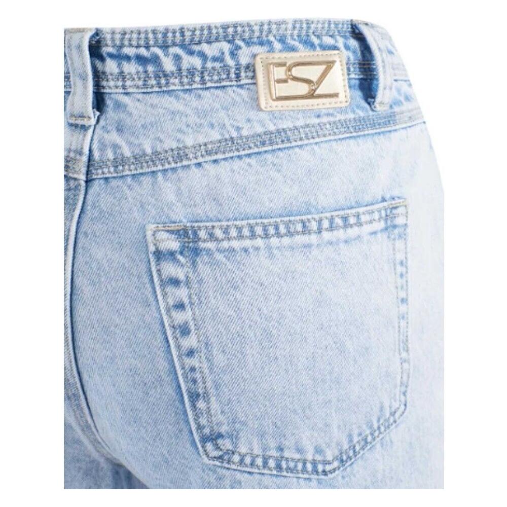 Chic High-Waisted Light Wash Denim