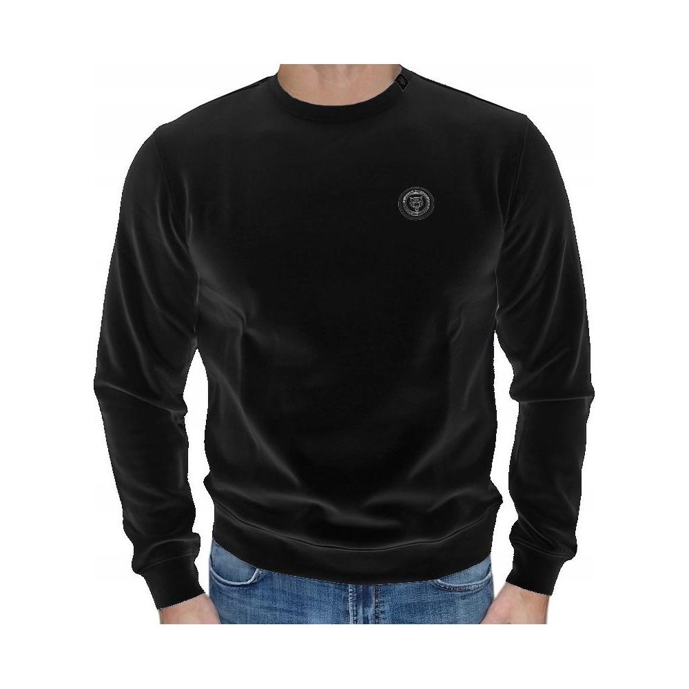 Sleek Cotton Blend Crewneck Sweatshirt