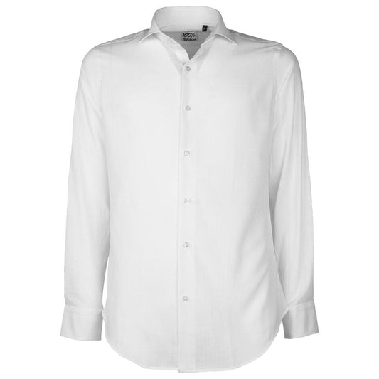 White Cotton Shirt Made in Italy