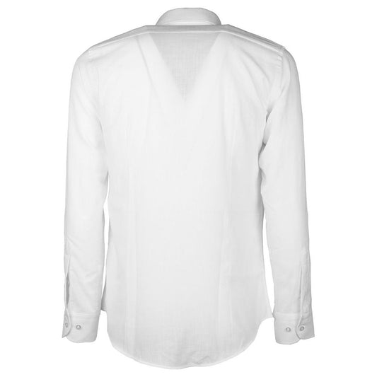 White Cotton Shirt Made in Italy