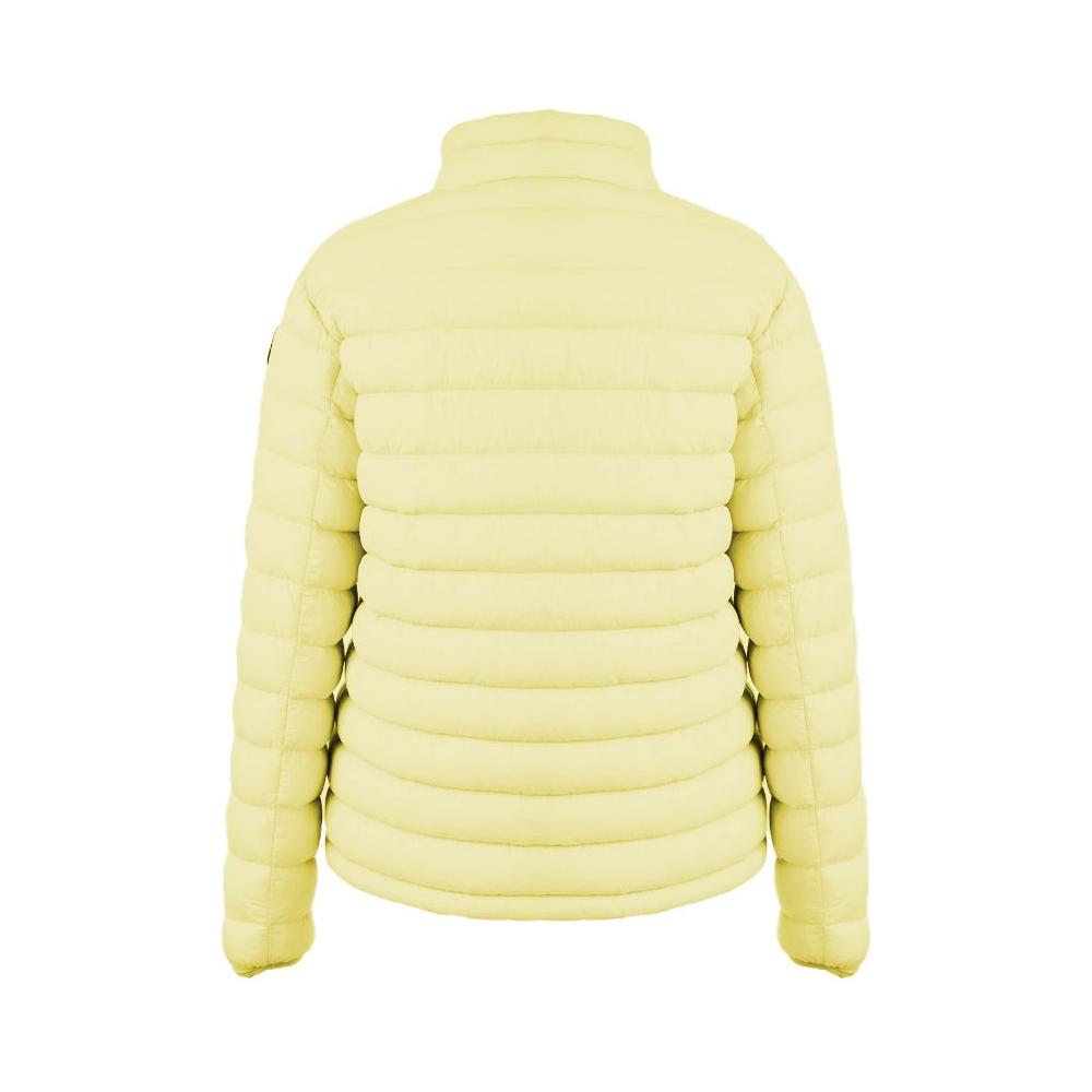 Chic Yellow Nylon Down Jacket