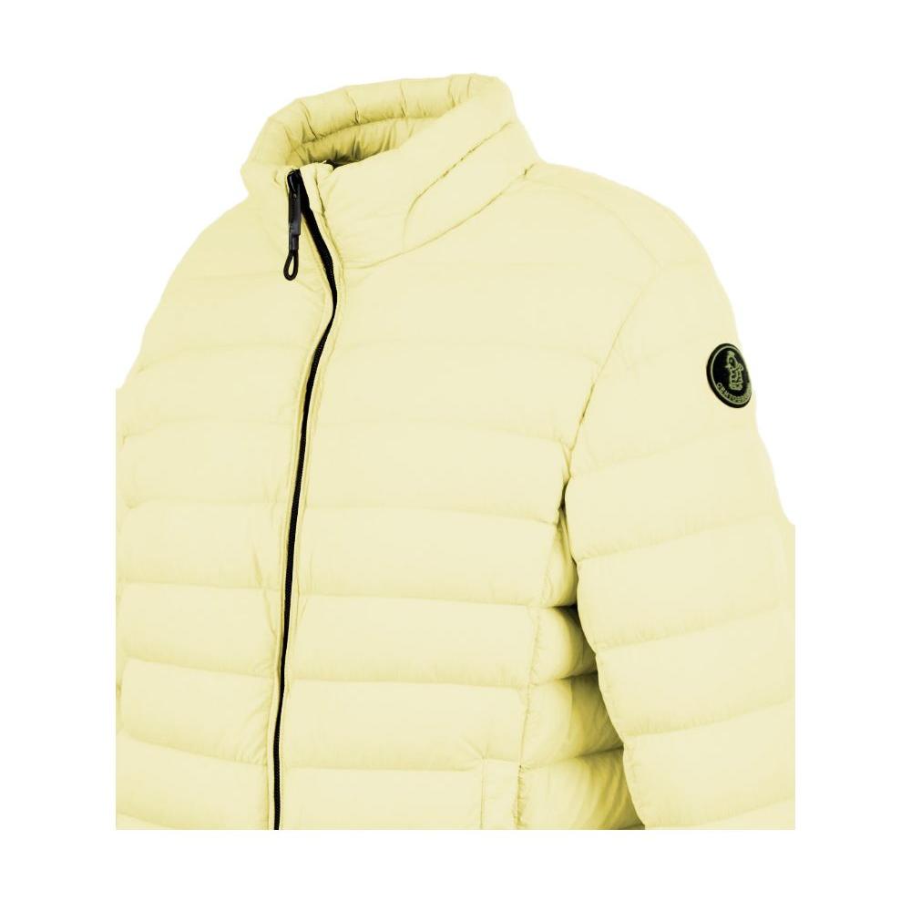 Chic Yellow Nylon Down Jacket