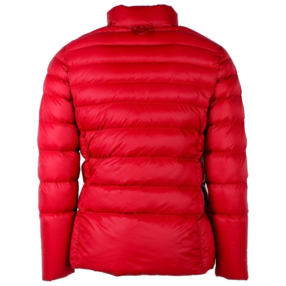 Reversible Red Nylon Duck Down Jacket