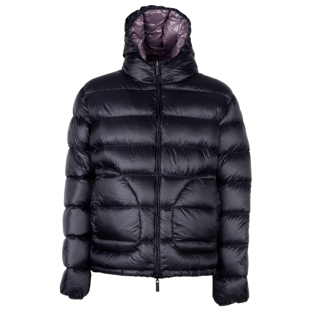 Reversible Hooded Down Jacket - Dual Tone Luxury