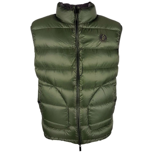 Chic Reversible Green & Grey Duck Down Vest