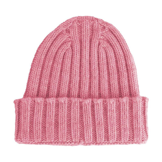 Elegant Italian Cashmere Ribbed Hat