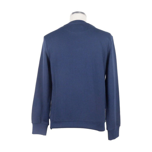 Sleek Cotton Blend Sweater with Chic Rubber Detail