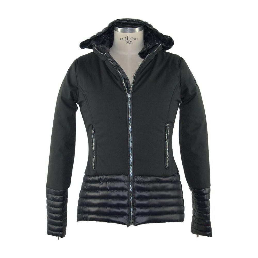 Chic Black Down Jacket Outerwear Piece