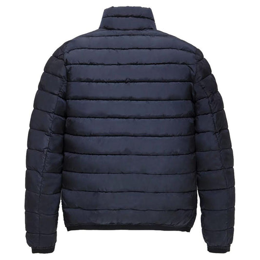 Eco-Friendly Warm Men's Jacket in Blue